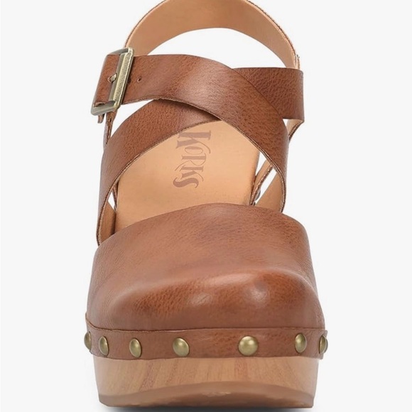 Kork’s Abloom Women's Brown Leather Clogs - Picture 3 of 9